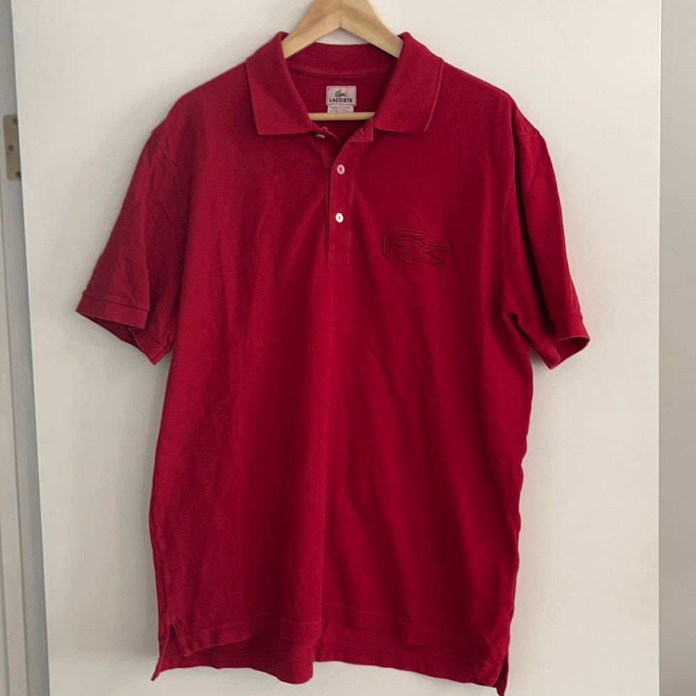 Lacoste red polo